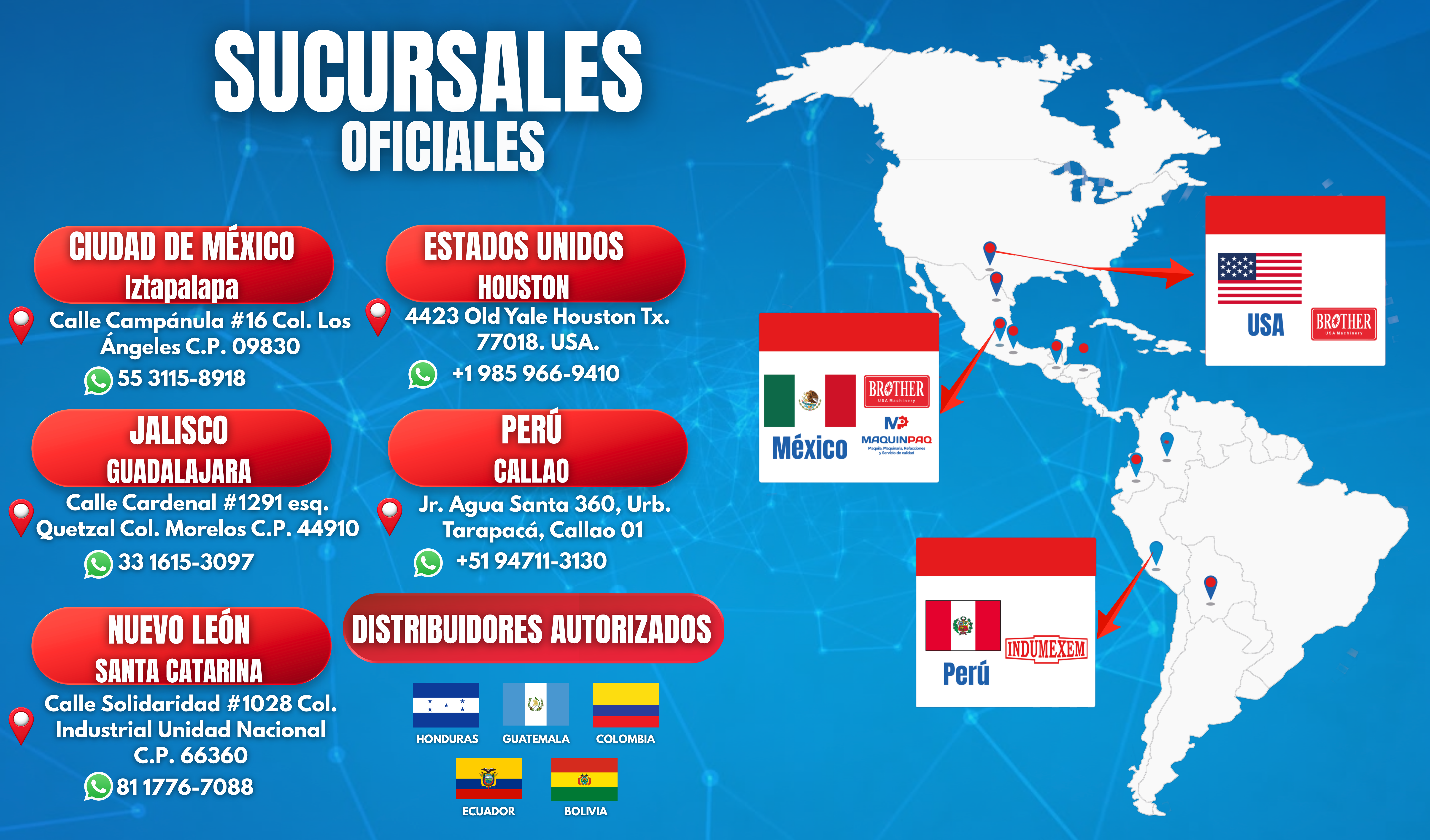SUCURSALES OFICIALES